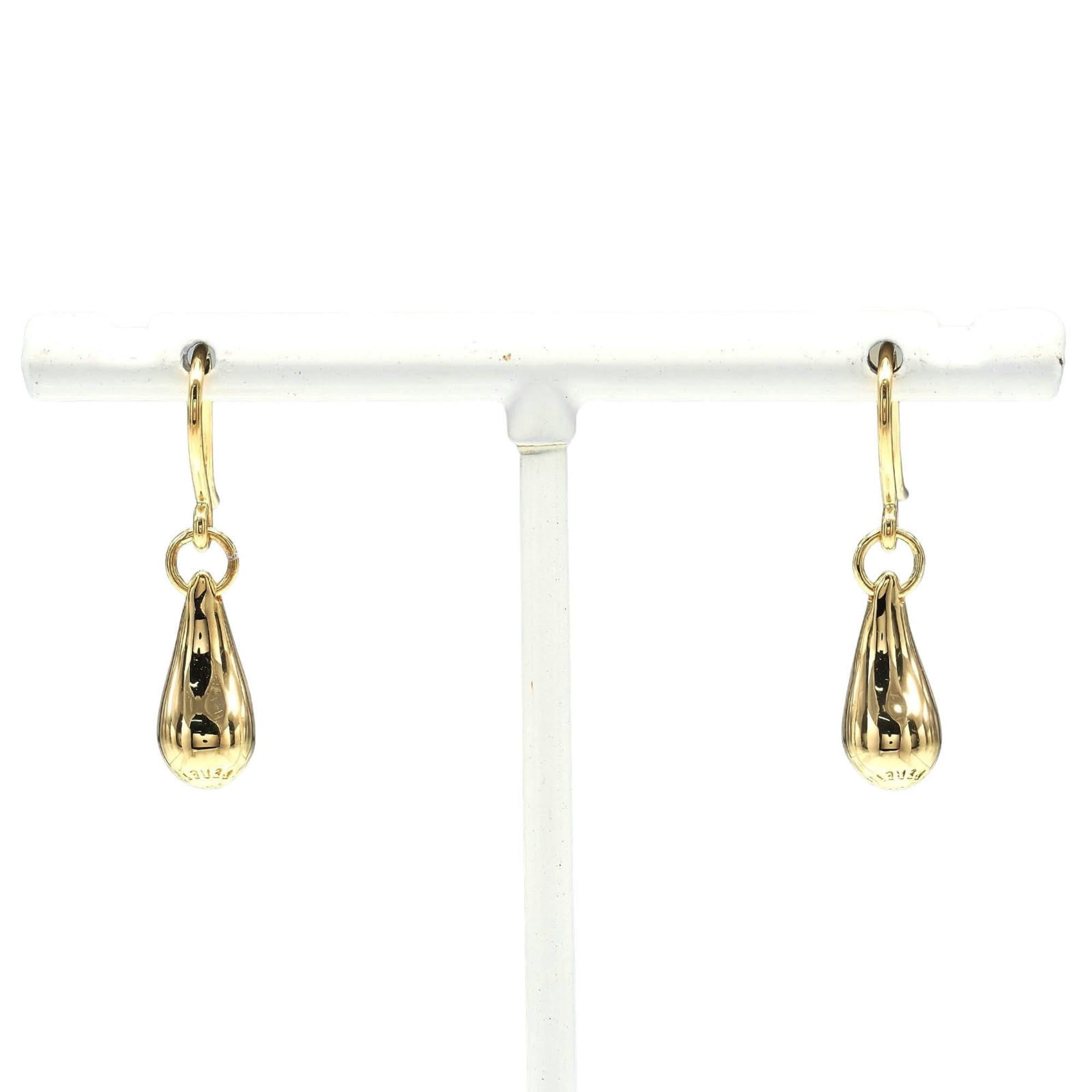 Tiffany & Co. Teardrop Earrings, 18K Yellow Gold, Approx. 5.74g