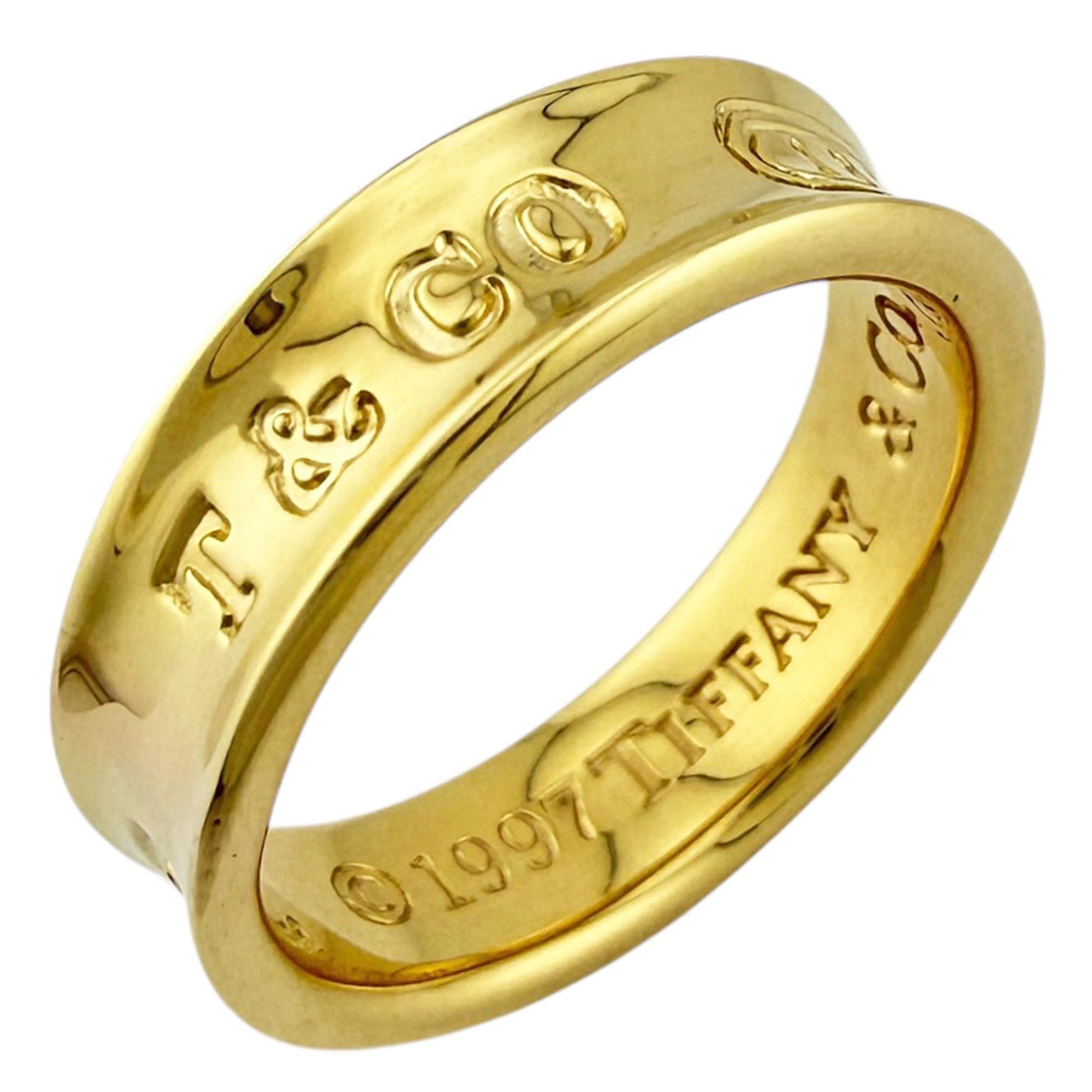 Tiffany 1837 Narrow Ring, 1, 18k Gold, Women's, Pre-owned, TIFFANY & Co.