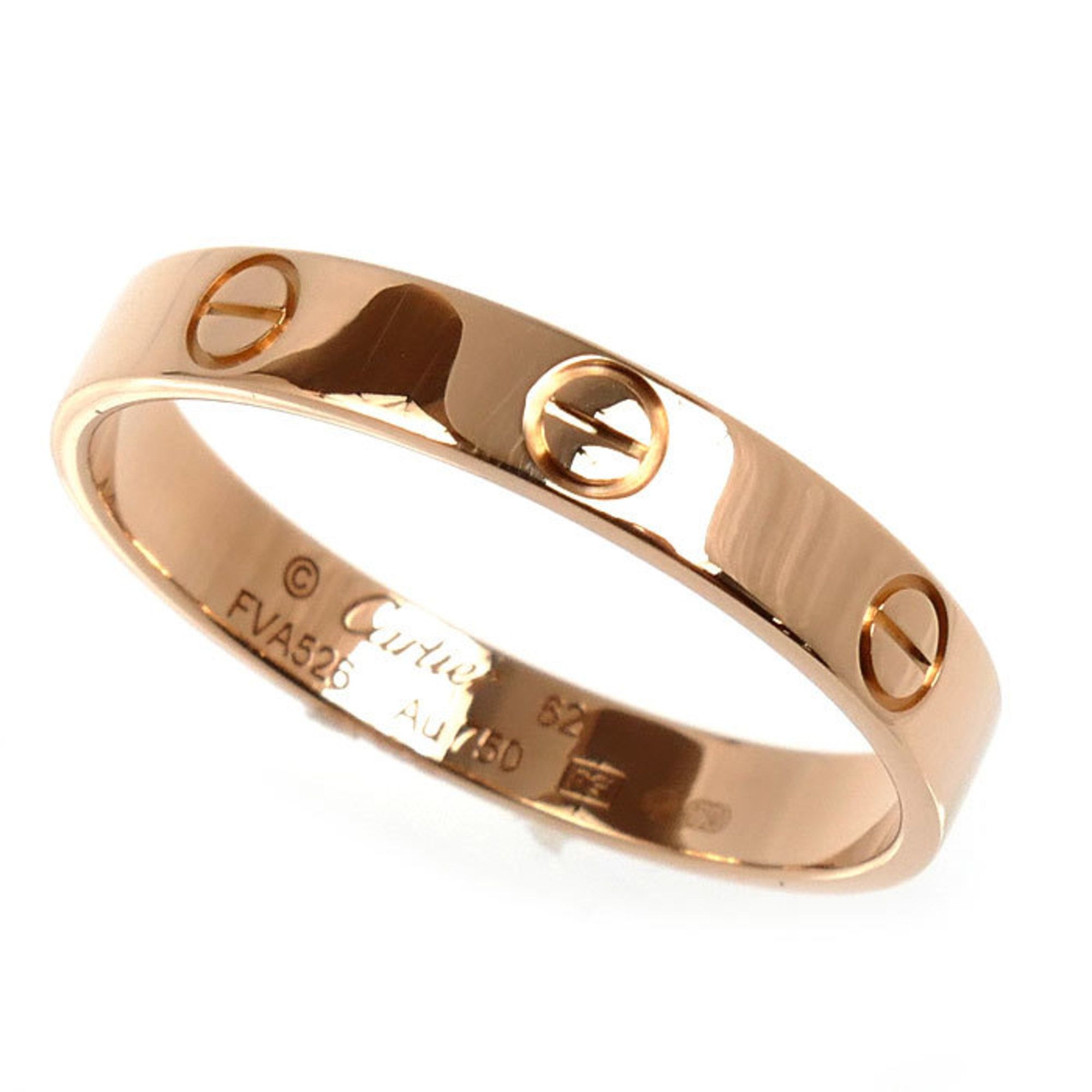 CARTIER 18KPG Pink Gold Mini Love Ring, B4085262, 2 62mm, 3.5g, Men's