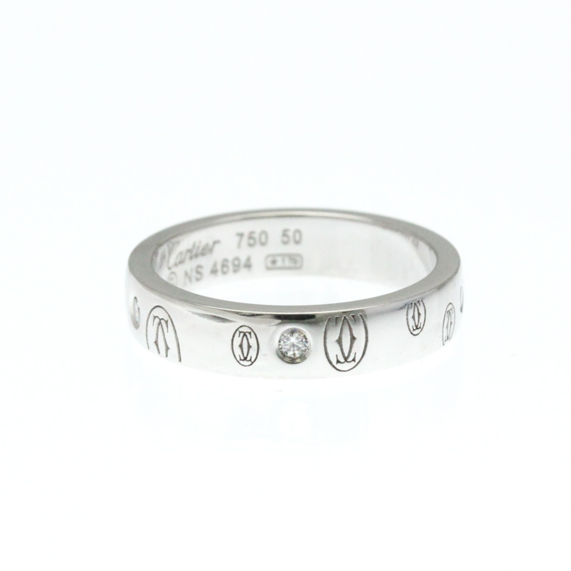 Cartier Happy Birthday Diamond Ring White Gold (18K) Fashion Diamond Band Ring Silver