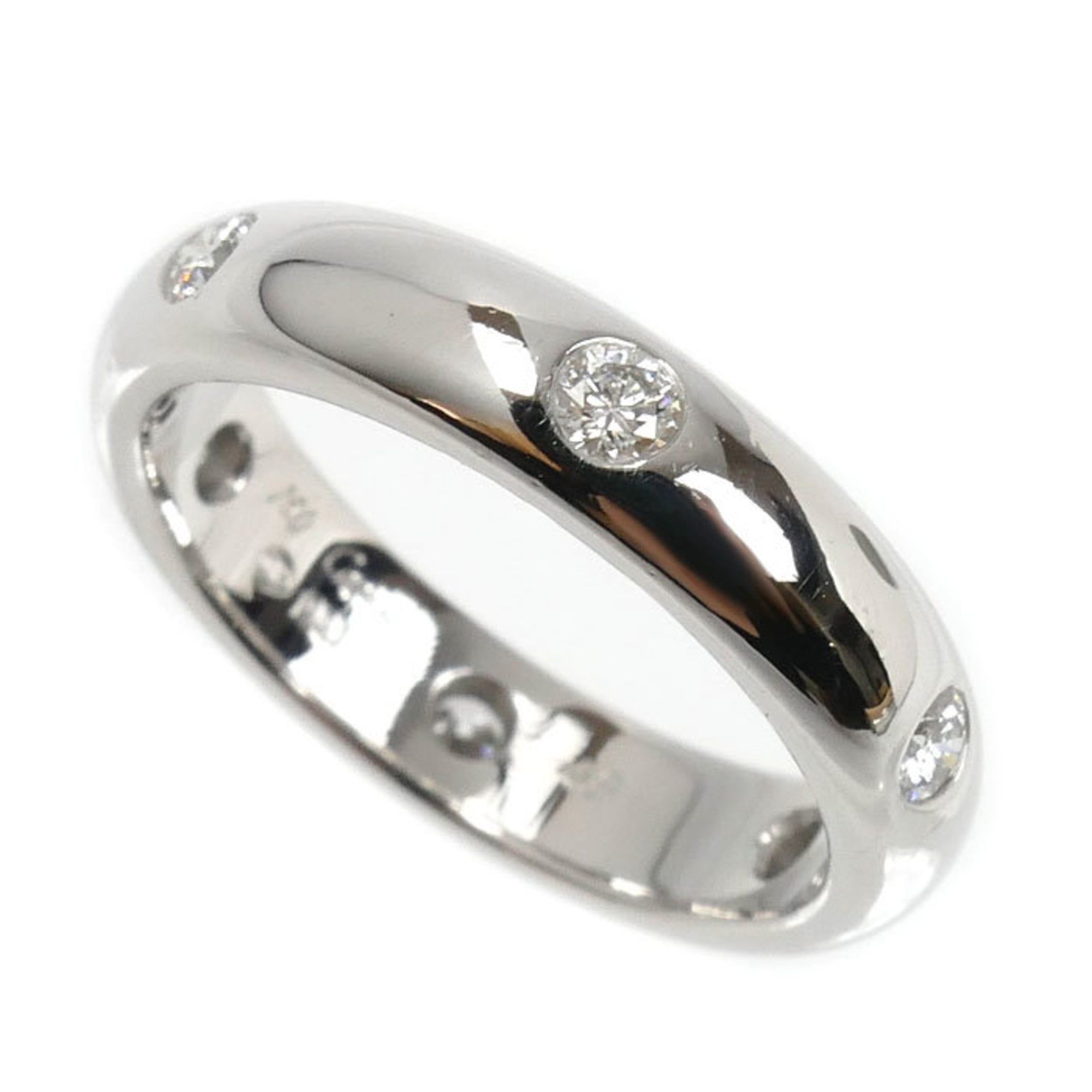 CARTIER 18KWG White Gold Stella Diamond Ring, Size 8, 48, 4.9g, Women's