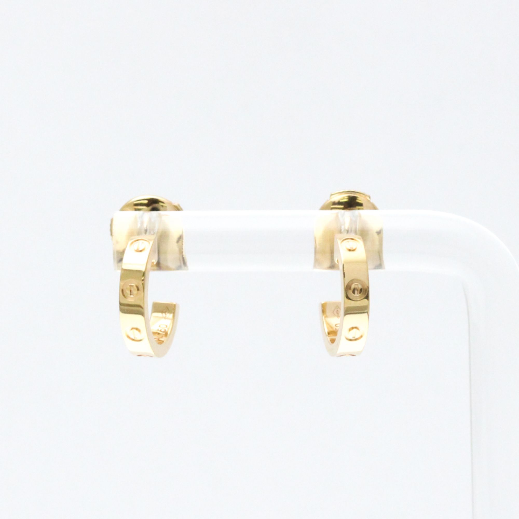 Cartier Baby Love Earrings No Stone Pink Gold (18K) Stud Earrings Pink Gold