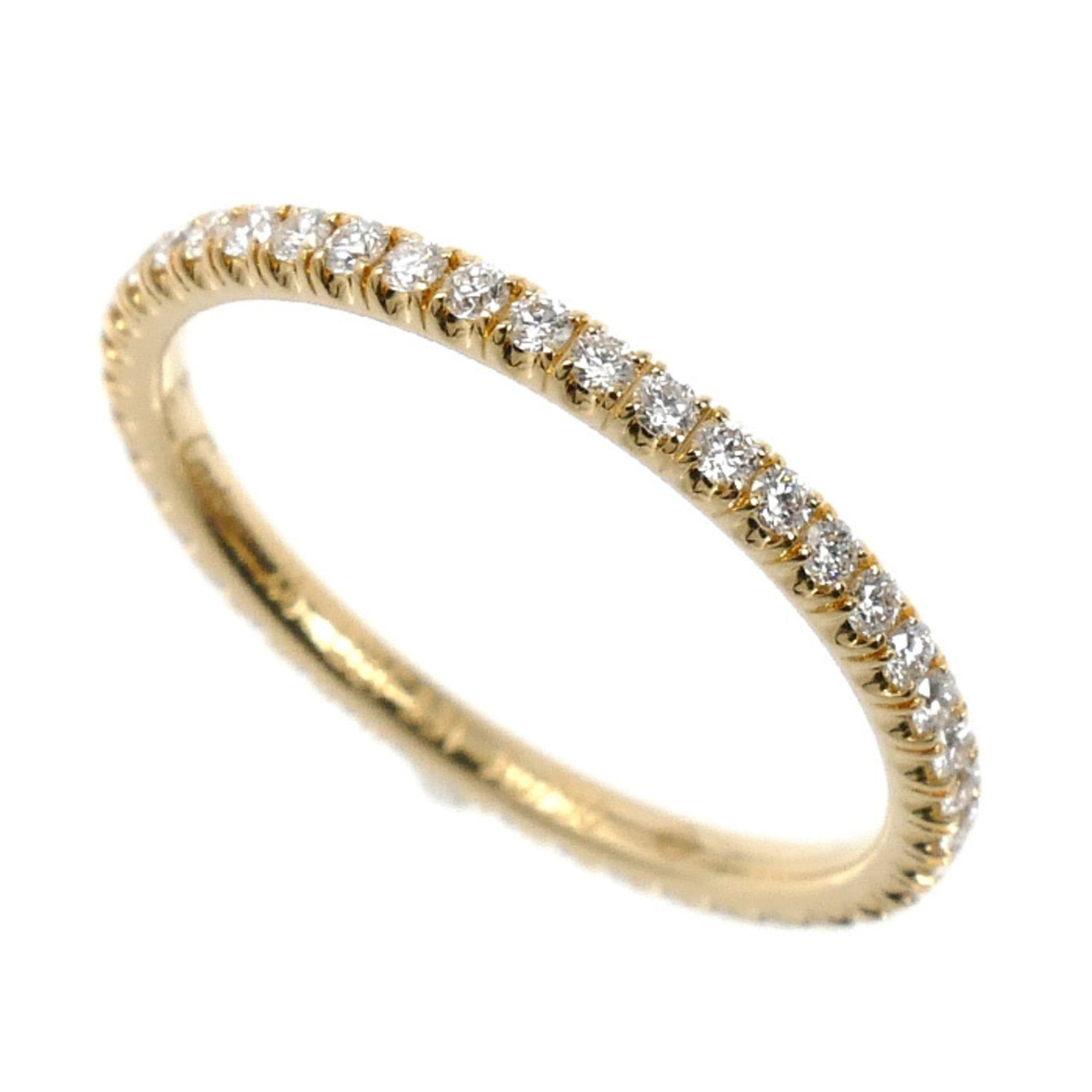 CARTIER Cartier 18K Yellow Gold Etincel Ring B4212046 with Diamonds, 46ct, 1.1g, Women's
