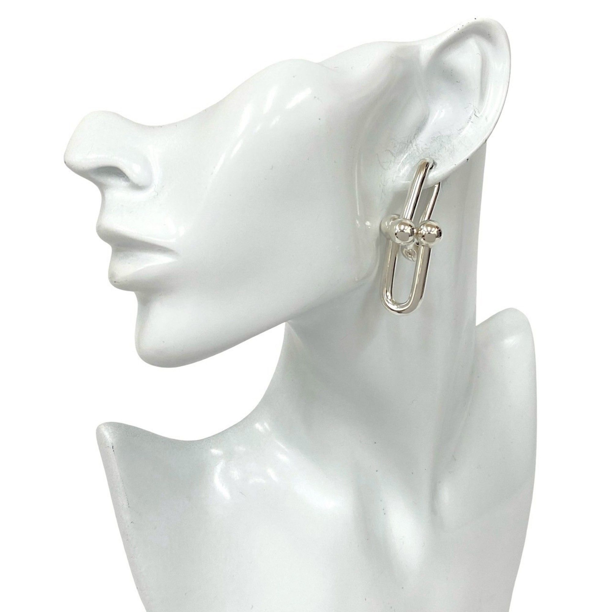 TIFFANY & Co. Tiffany HardWear Extra Large Link Earrings in Sterling Silver for Men and Women, 69899