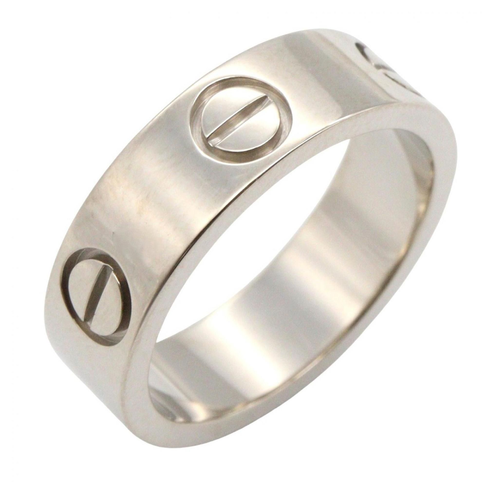Cartier Love Ring, 18K White Gold, Silver, for Men and Women, B4022650