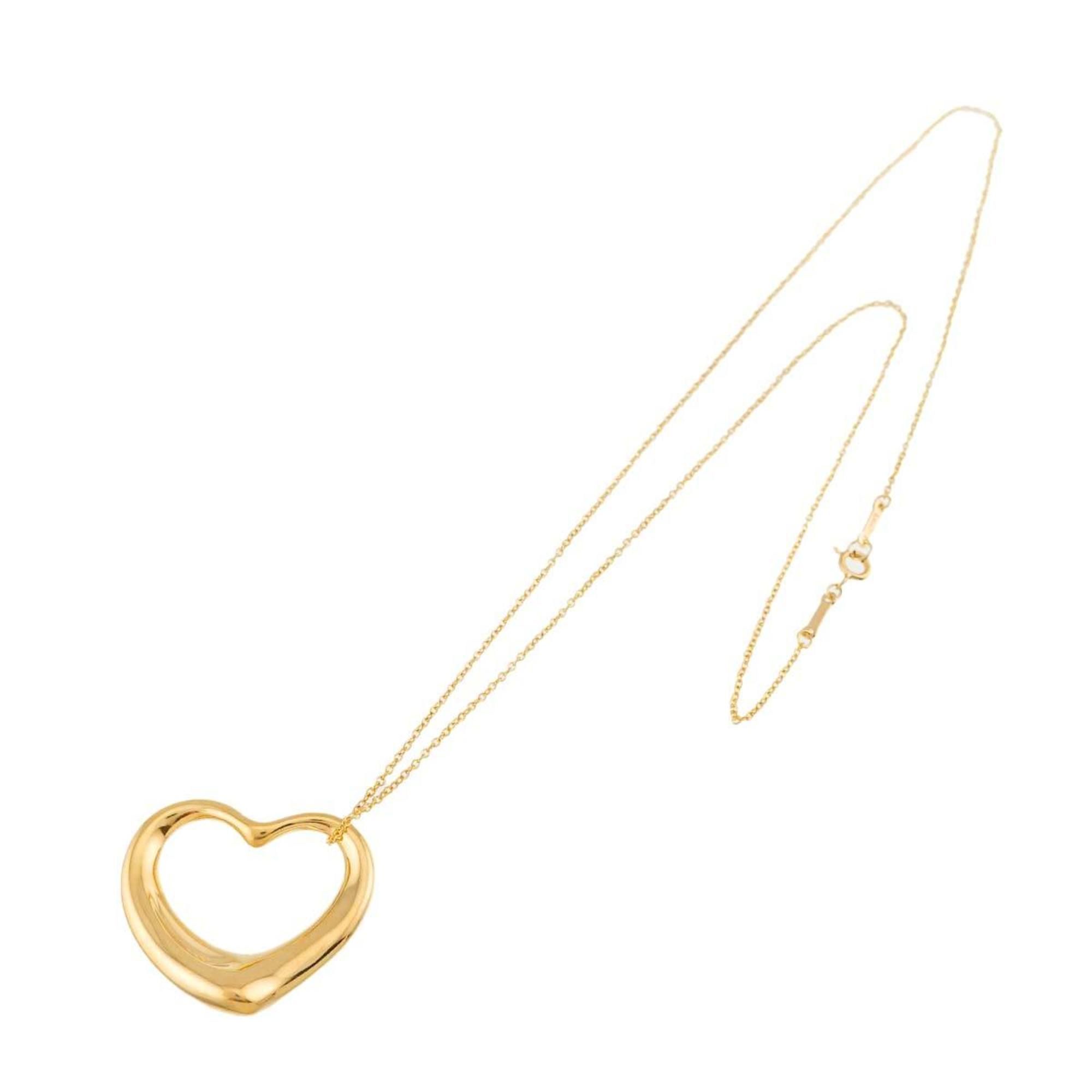 Tiffany & Co. Open Heart Necklace, 27.4mm wide, 46cm, 18K Yellow Gold (750)
