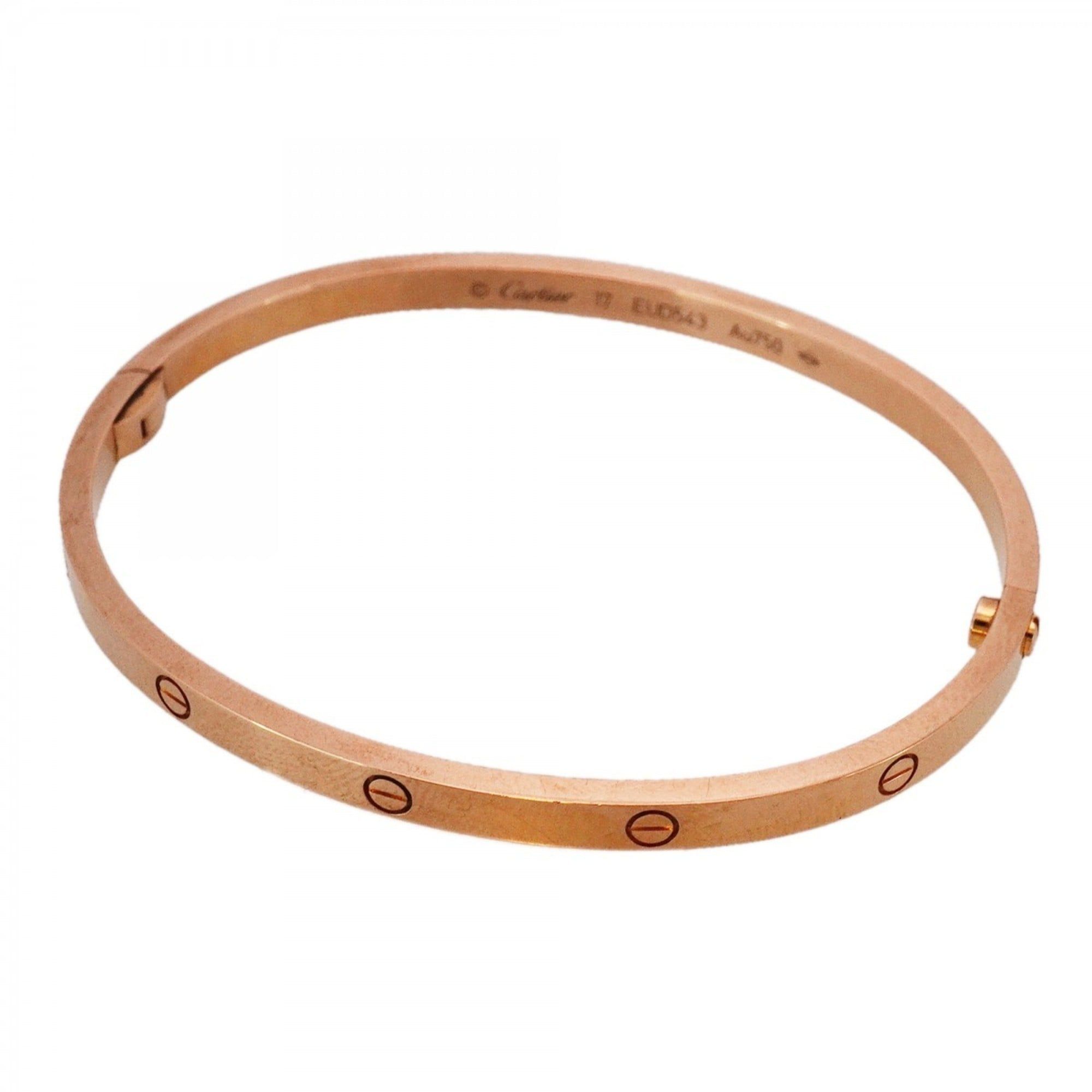 Cartier Love Bracelet Bangle, Small, 18KPG Pink Gold, Women's, P2017657