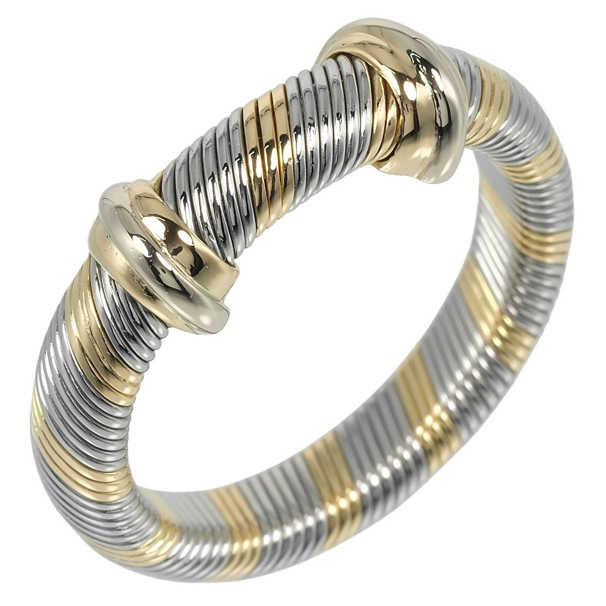 Cartier All Air Ciel Vintage Ring, Size 11.5, 18K Yellow Gold and Stainless Steel, Approx. 5.7g