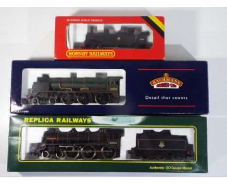 Model Railways - three steam locomotives in original boxes, comprising Bachmann #31-406 named Lord Nelson, Hornby 0-6-0 Ginty