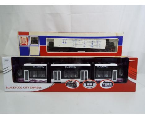 Model Railways - a Jouef Class 40 diesel in BR green and a 1:43 scale Blackpool Tram in original box, items appear to be in e