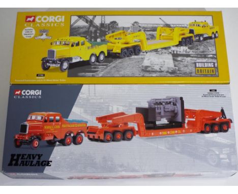 Diecast - two Corgi 1:50 scale limited edition trucks with certificates comprising #17603 and #17702, modles appear to be in 