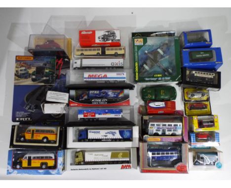 Diecast - 27 diecast vehicles predominantly boxed by Corgi, Somervillle, EFE, Matchbox and others, lot includes a Somerville 