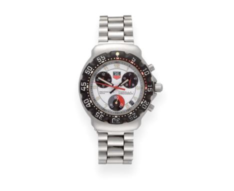 A Stainless Steel Calendar Chronograph Wristwatch, signed Tag Heuer, Professional 200m, model: Formula 1 Chronograph, ref: CA