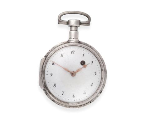 A French Consular Cased Verge Pocket Watch, signed Chevallieu a Paris, circa 1830, gilt finished fusee movement signed and nu