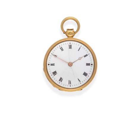 A Lady's Fob Watch, signed Le Roy &amp; Fils, Palais Royal 13 &amp;15 A Paris, No.27467, 19th Century, cylinder movement, ena