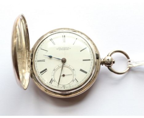 A Silver Full Hunter Lever Pocket Watch, signed Jos Johnson, 25 Church Street, Liverpool, 1857, gilt fusee movement signed an