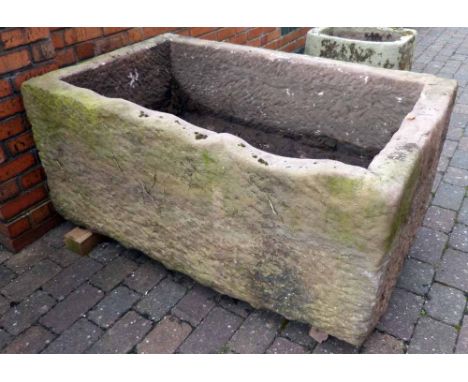 Sandstone trough 149 x 92 x 60cm.