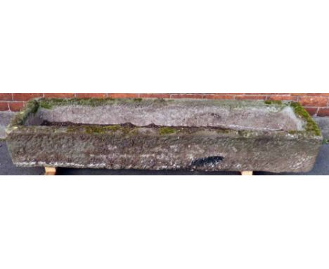 Sandstone trough 181 x 43 x 28cm.