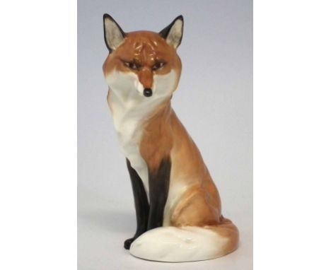 Royal Worcester fox, model number 2993, 19cm high     Condition report: No damage or restoration. Very minor glaze scuffs to 