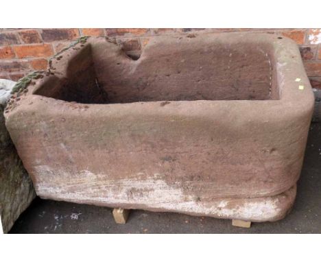 Sandstone trough 96 x 62 x 45cm.