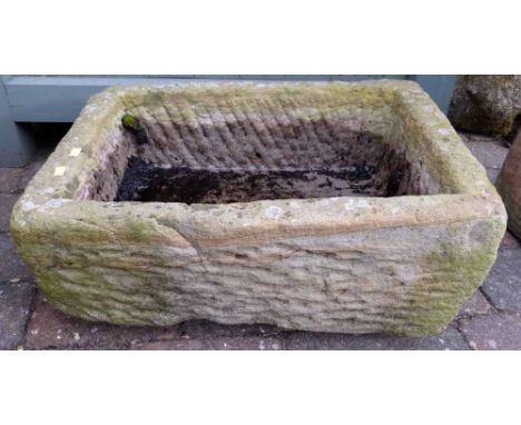 Sandstone trough 53 x 40 x 20cm.