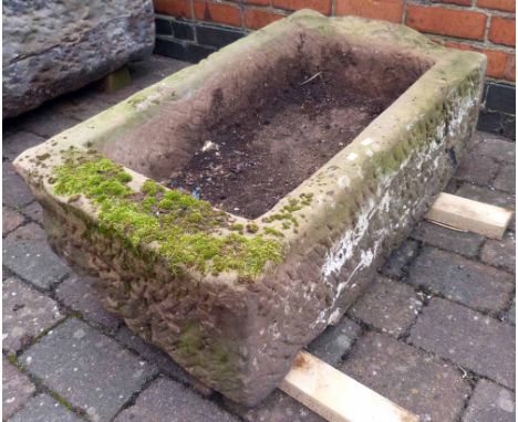Sandstone trough 90 x 50 x 30cm.