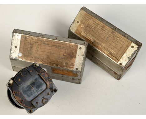 A Pioneer compass and two gunners' periscopes.