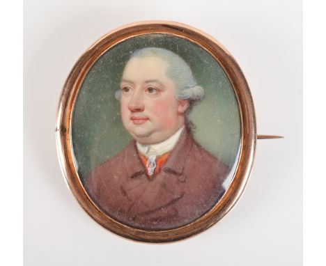 A good Georgian portrait miniature of Ralph Allen (1737-1777) of Bathampton Manor, Somerset, barrister-in-law in Middle Templ