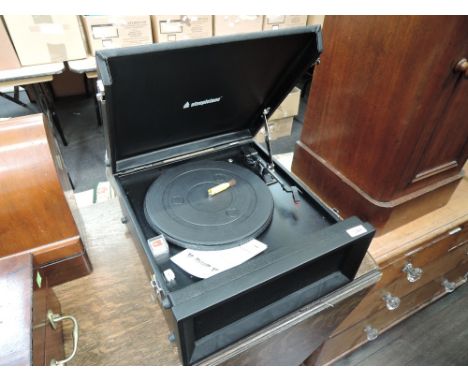 A reproduction Gramophone with CD and USB port