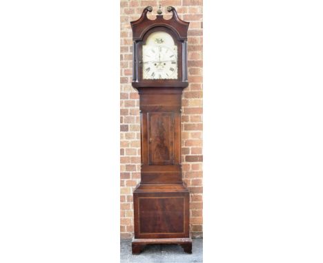 A LONGCASE CLOCK  the enamel dial with subsidiary seconds dial and date aperture, inscribed 'CARTER SALISBURY', the figured m