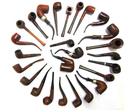 PIPES - ASSORTED  Twenty-six briar and similar pipes, including examples by Peterson (3), Carey 'Magic Inch' (2) and Hardcast
