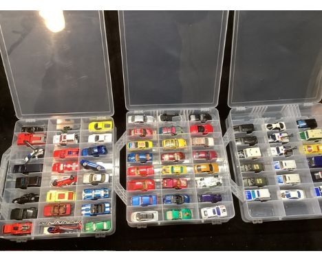 Very large 6 trays of vintage die cast model cars and vehicles( house in 3 doubled sided trays as shown) please see all photo