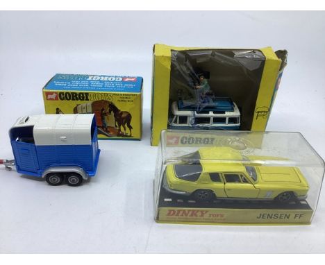 Corgi Vintage and dinky die cast cars , owned from Childhood , to Include a good Corgi Commer Mobile camera Van 479-excellent