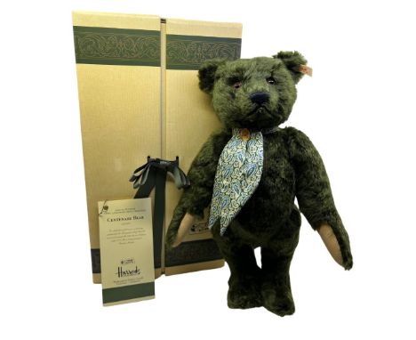 A vintage Steiff 1995 Centenary bear, 164/2000 reference 653148 celebrating 100 years of partnership with Harrods. In plush o