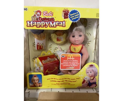 Mac Donald&rsquo;s Vintage dolls including the rarely seen The Happy meal Vinyl boxed doll( unopened/unused) and a further &n