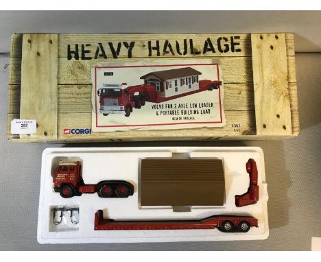 Corgi 1:50 scale model CC13110  Volvo F88 2 axle loader & portable building load (Heanor Haulage) Complete with original box 