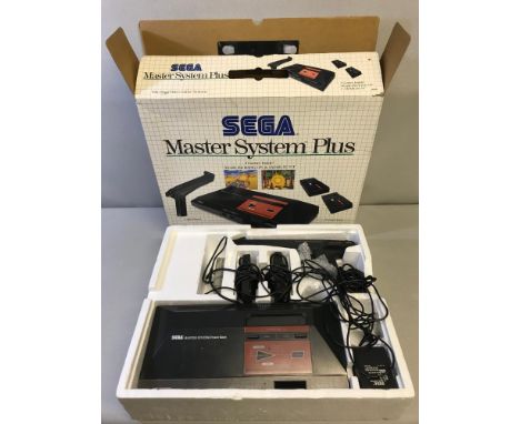 Boxed Sega Master System plus arcade light phaser 