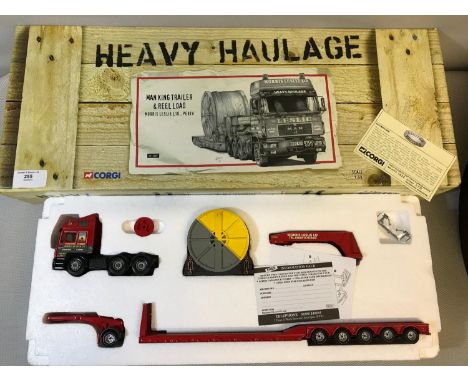 Corgi 1:50 scale model CC12007 Man king trailer & reel load (Morris Leslie Ltd Perth),complete with original box & certificat