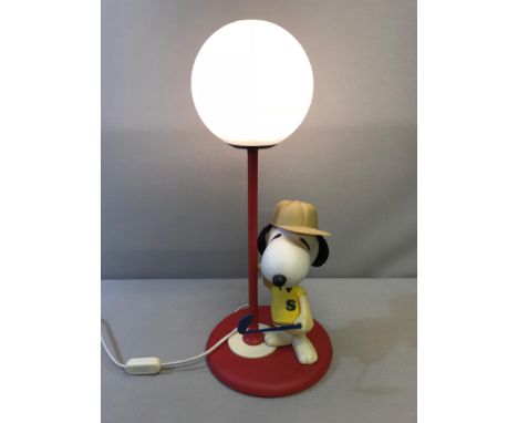 Vintage Nuova snoopy lamp working 
