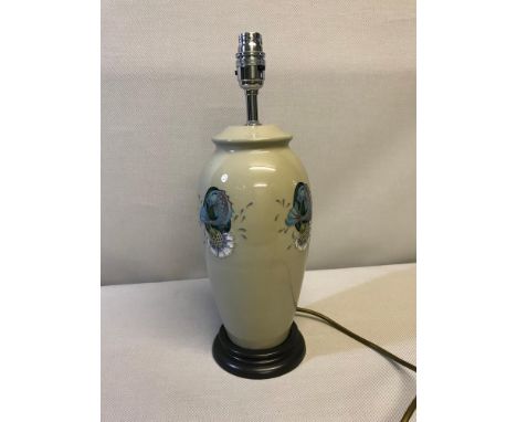 Moorcroft large lamp base done in the bursting bubbles design (Trial Piece)Measures 38cm in height. Working order 