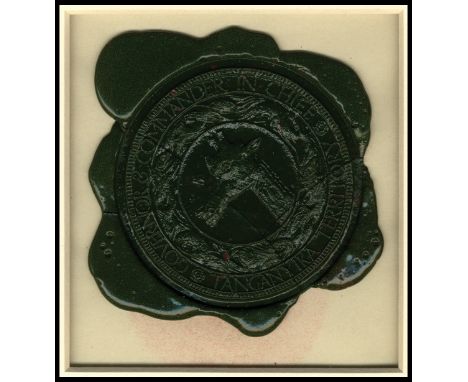 Tanganyika. 1920s Great Seal of the GOVERNOR & COMMANDER IN CHIEF/TANGANYIKA TERRITORY, the impression 65mm in diameter impre