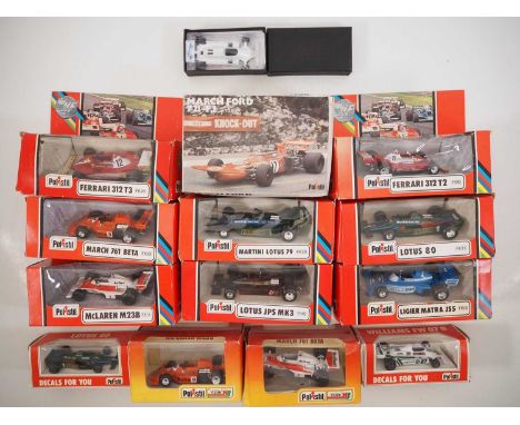 A group of POLISTIL diecast Formula 1 cars in 1:25, 1:32 and 1:41 scales - VG in F/VG boxes (one car unboxed) (14)