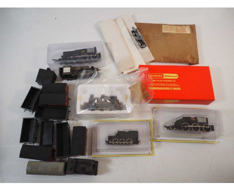A mixed group of kitbuilt OO gauge rolling stock and others together with a quantity of RTR chassis from major manufacturers 