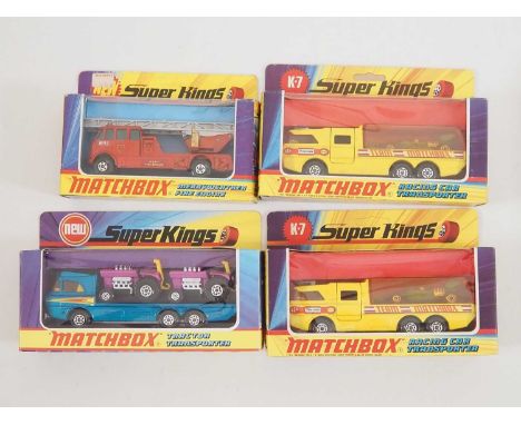 A group of MATCHBOX vintage diecast Super Kings comprising 2x K-7, K-15 and K-21 - VG/E in VG boxes (4)