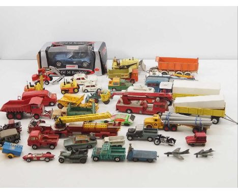 A large quantity of mostly unboxed diecast cars and other vehicles by CORGI, MATCHBOX and others to include a CORGI Ecurie Ec