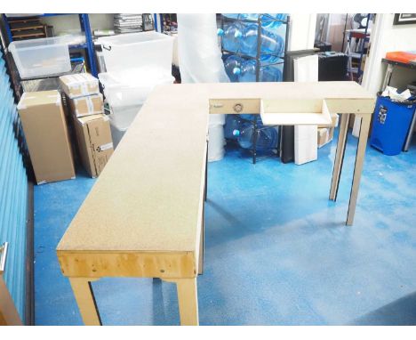 A kitbuilt plywood laser cut model railway baseboard believed to be by WHITE ROSE MODELWORKS, suitable for any gauge up to OO