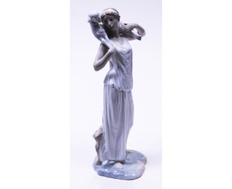 A large Nao figure girl with lamb