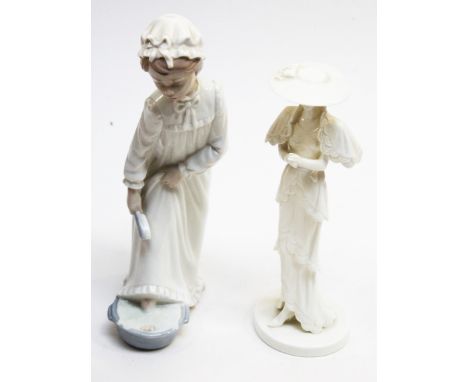 A Nao figure and a Coalport figure 