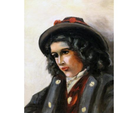 Gaetema Gioja. Portrait of a man. Oil on canvas. 40cm x 50cm. Signature to stretcher.