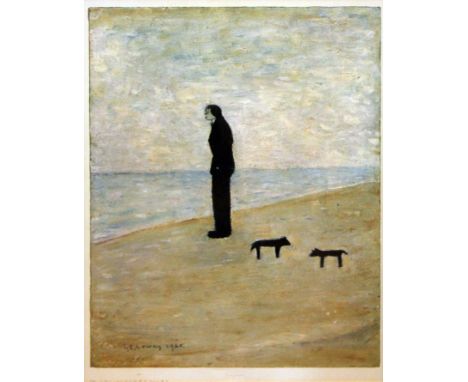 L.S. Lowry. Limited edition print. ÔMan Looking Out to SeaÕ. 26cm x 38cm
